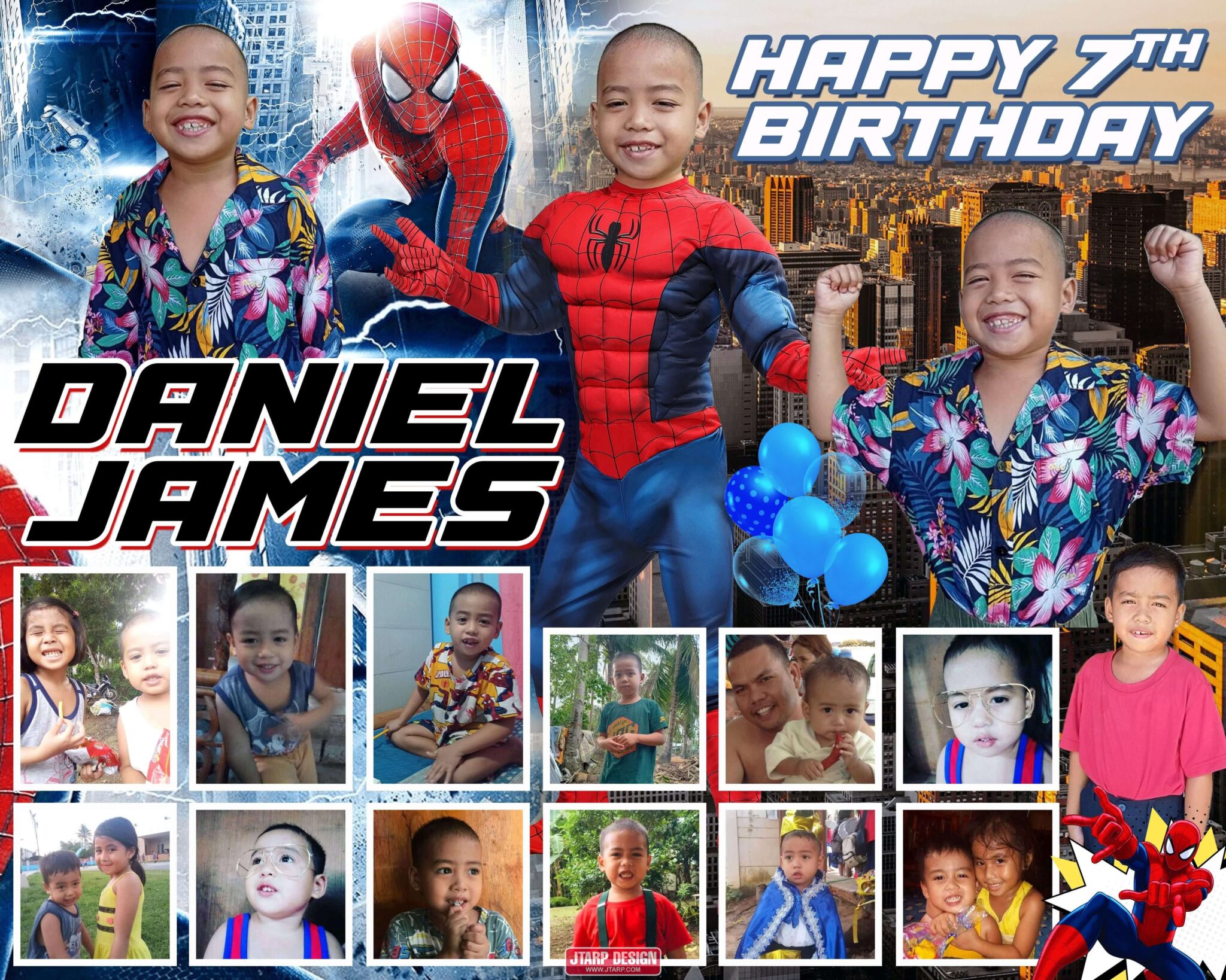 Th Birthday Tarpaulin Design Spiderman Theme