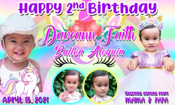 Birthday Girl Tarpaulin Toddlers