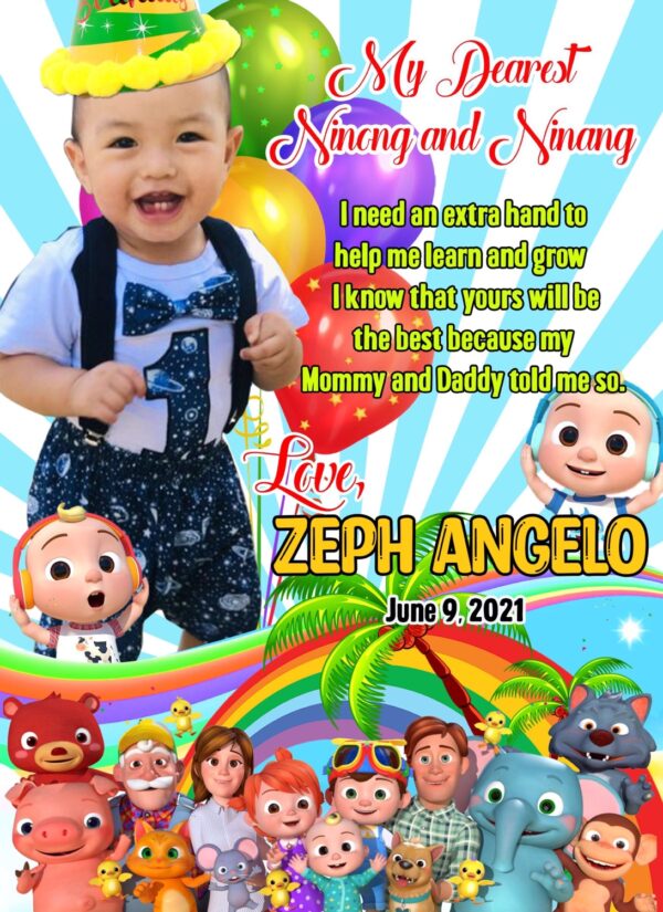 Birthday Boy Invitation Kids Tarpaulin Toddlers