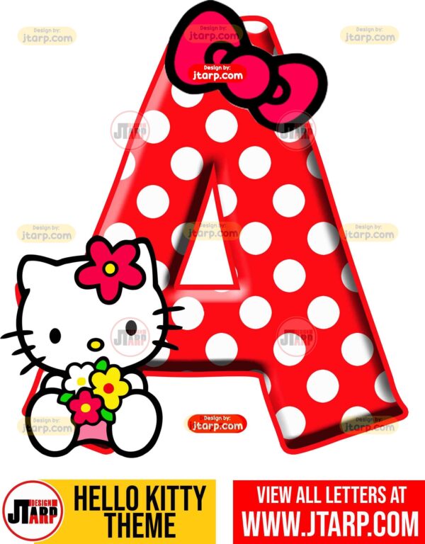 FREE PRINTABLE HELLO KITTY ALPHABET LETTERS A-Z