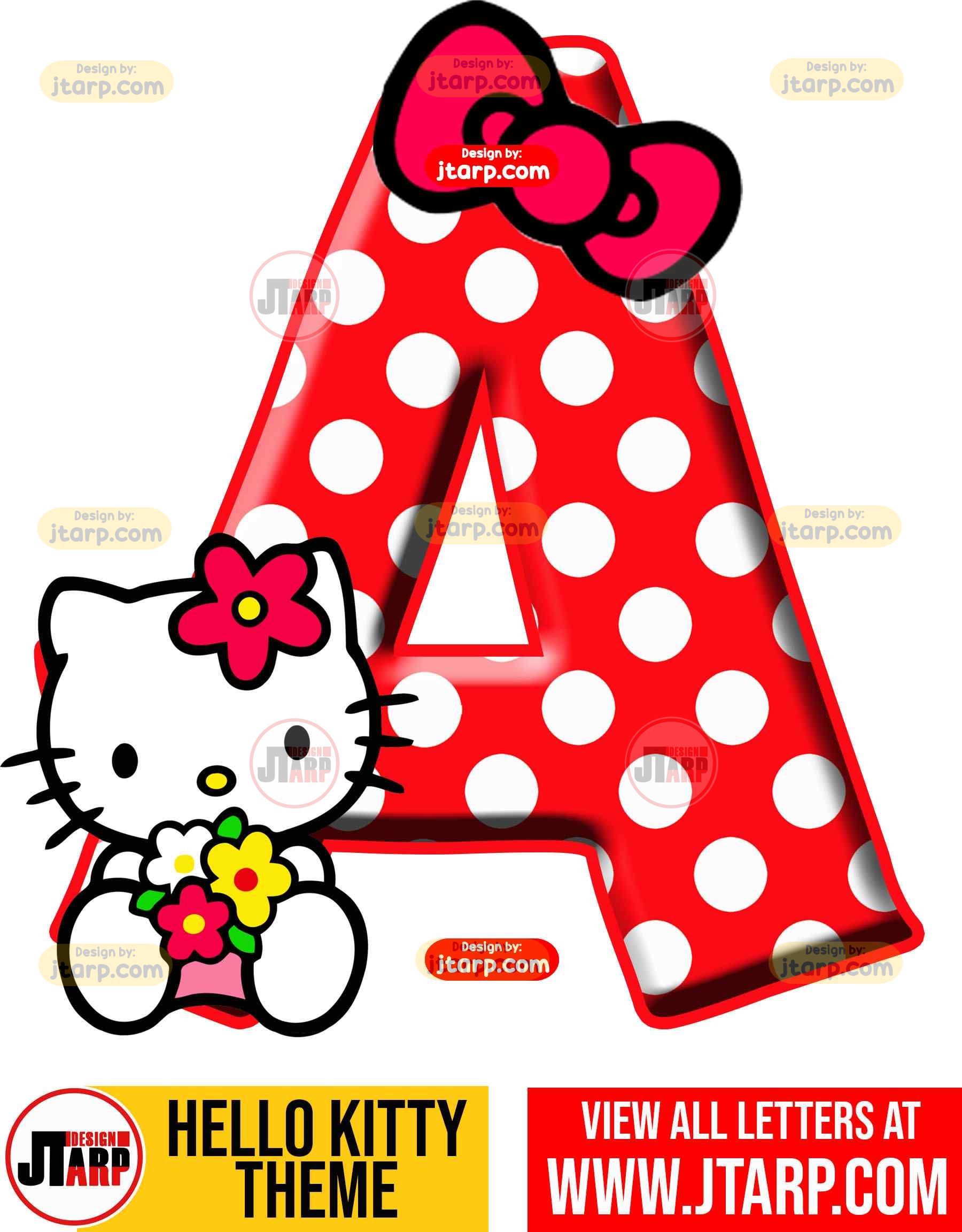 hello kitty printable letters a z and 0 9 printable