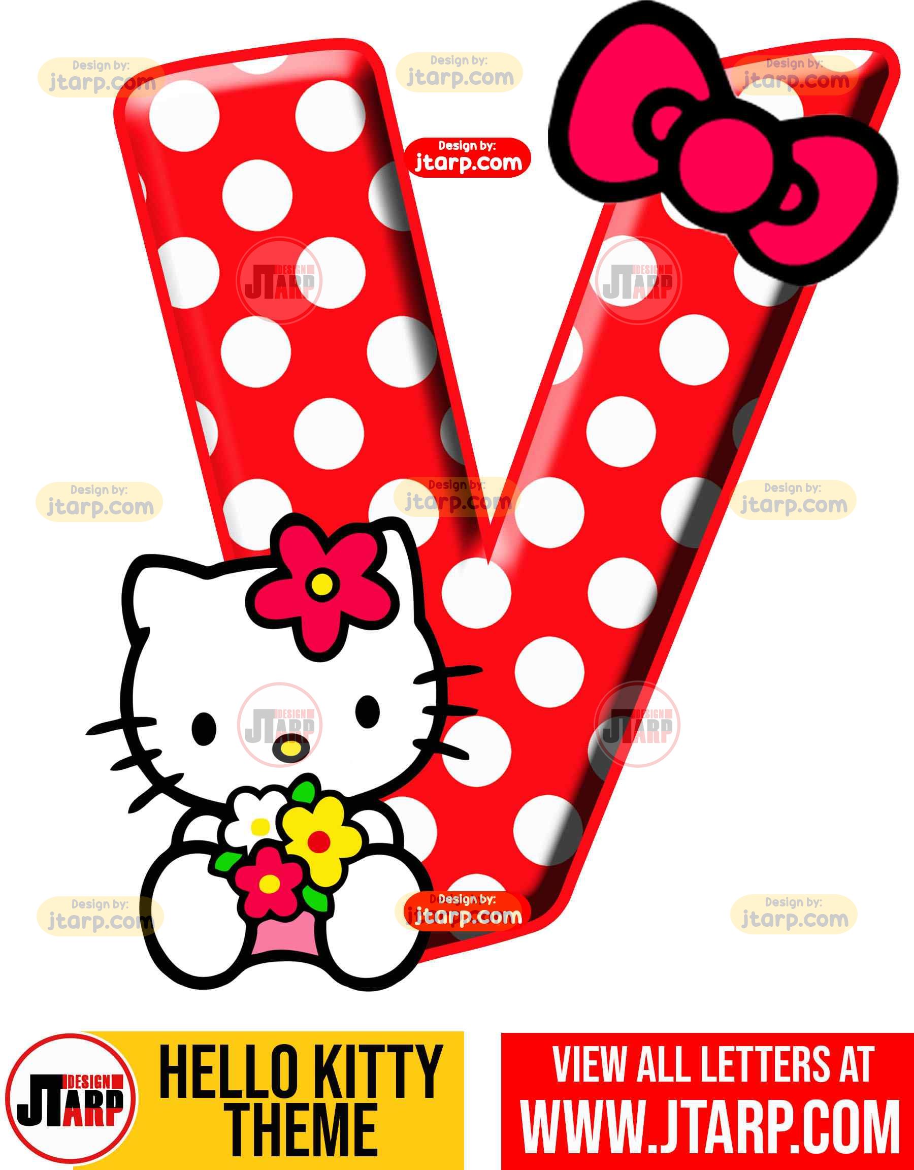 hello kitty printable letters a z and 0 9 printable