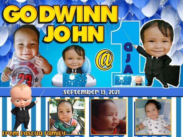 These are our Boss Baby Tarpaulin Design for Birthday and Christening ...