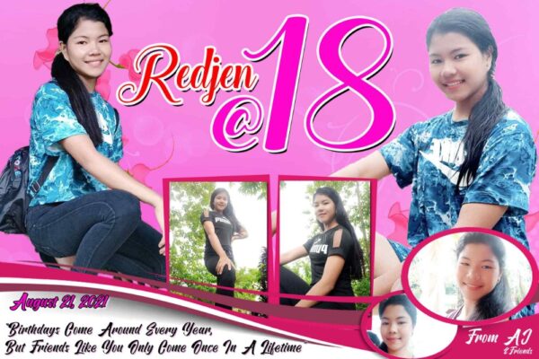 2 Theme Baptism Tarpaulin Design