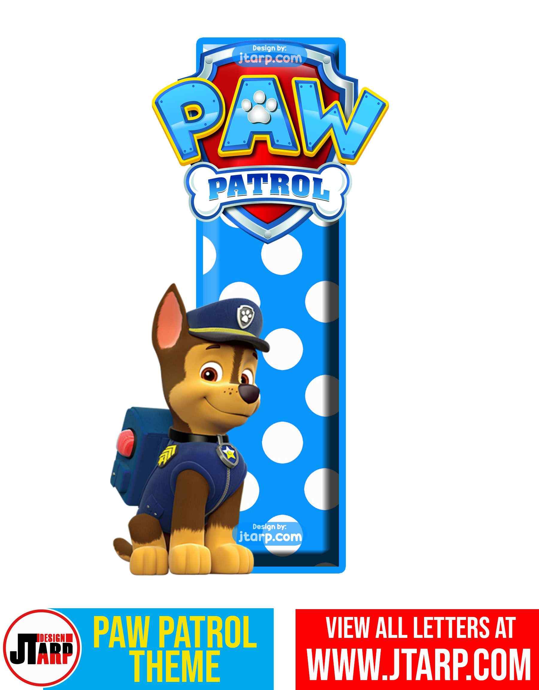 paw patrol letter i svg free