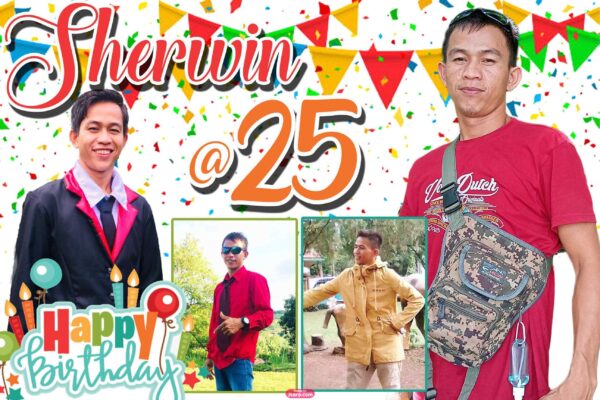 25th Birthday Tarpaulin Layout Simple Design