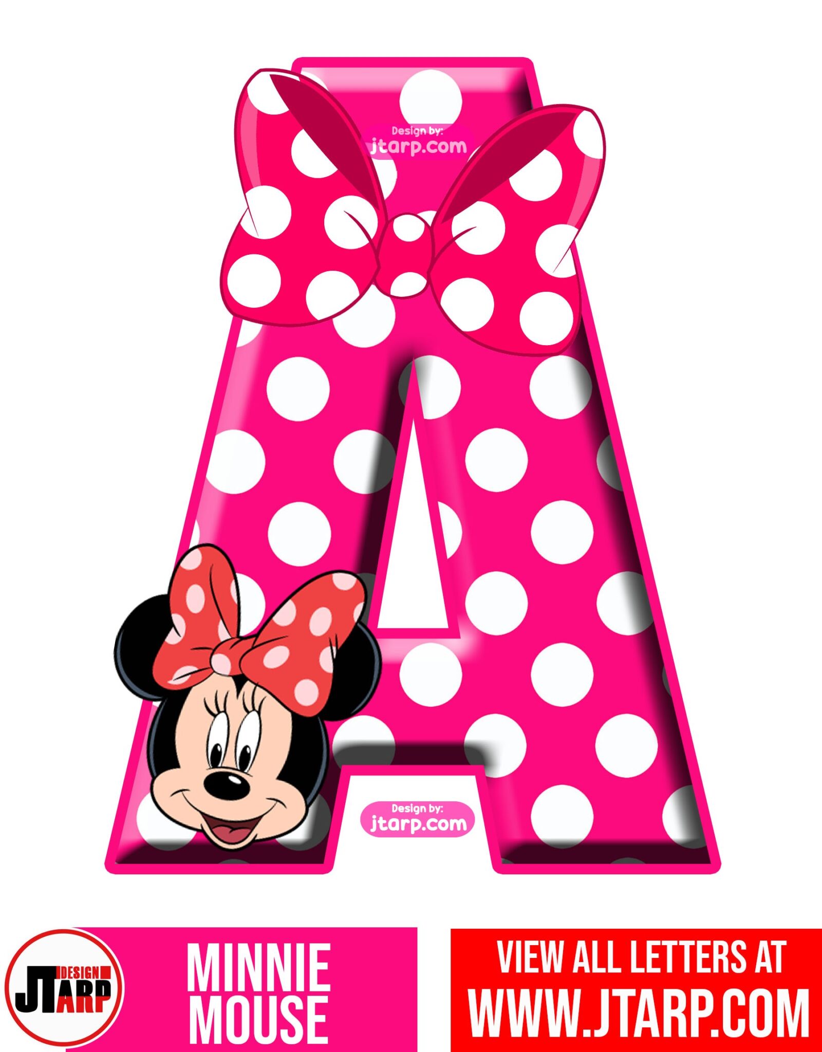 Minnie Mouse Alphabet Letters