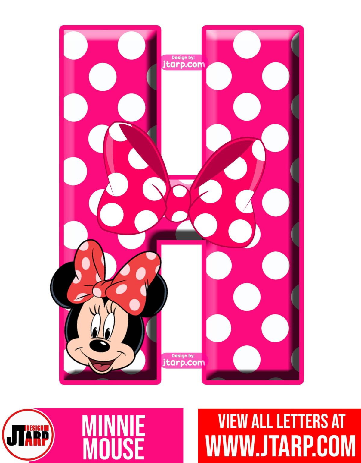 Minnie Mouse Alphabet Letters