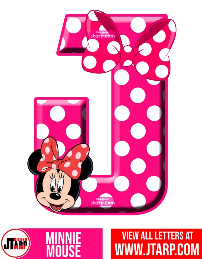 Minnie Mouse Alphabet Letters