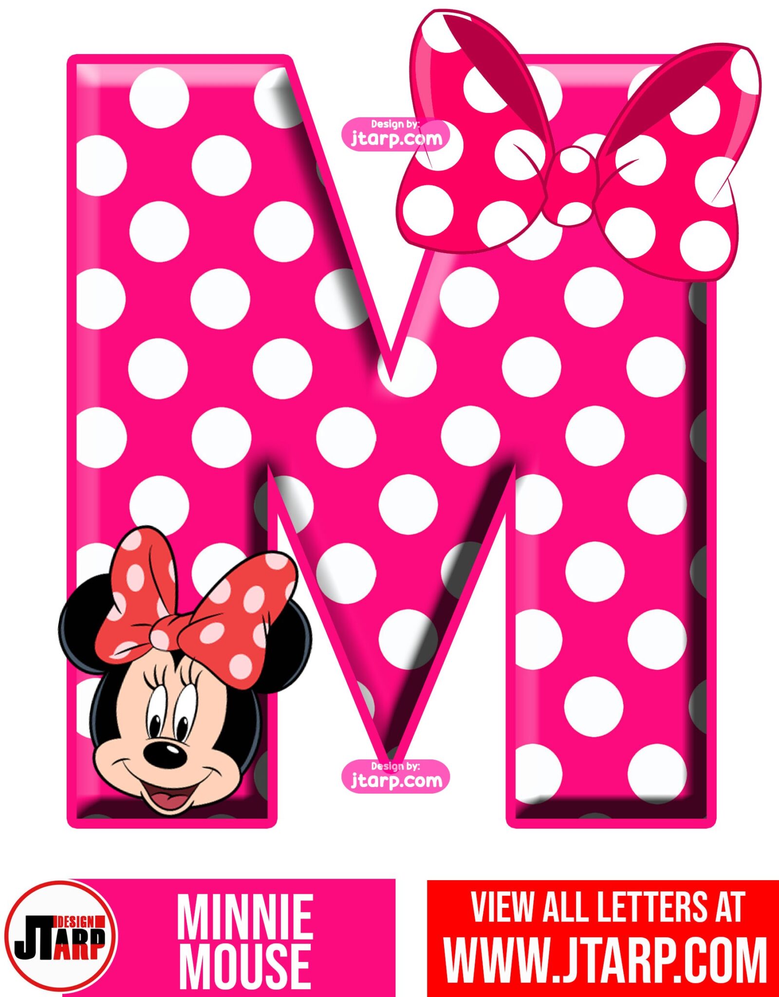 Minnie Mouse Alphabet Letters