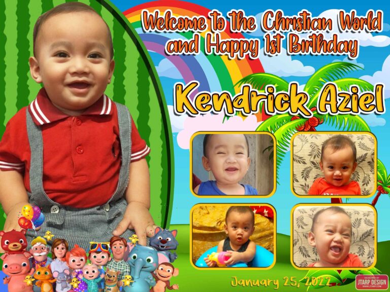 Birthday Boy Christening Kids Tarpaulin Toddlers