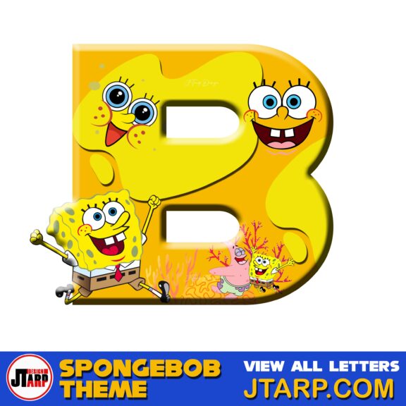 Free Spongebob Letters 3D Letter A Free Spongebob Letters 3D Letter B ...