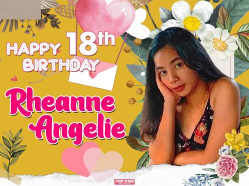 18th Birthday Aesthetic Tarpaulin Layout