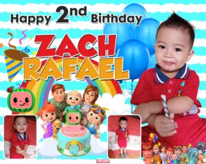 Cocomelon Theme Tarpaulin Layout and Design for Birthday