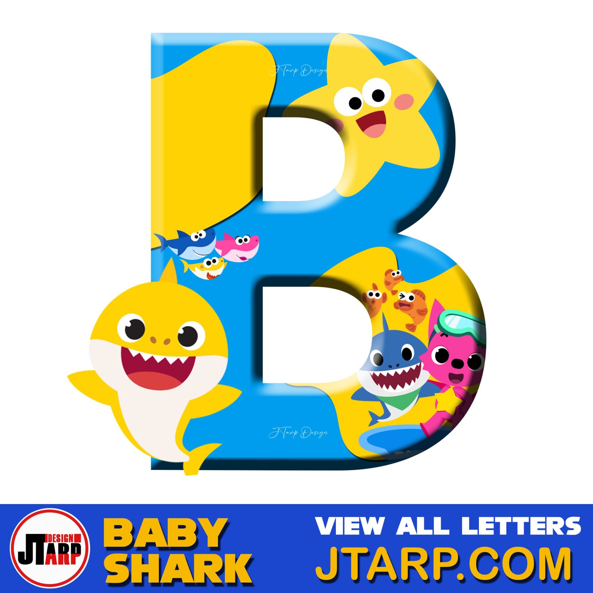 Baby Shark Printable Letter A To Z