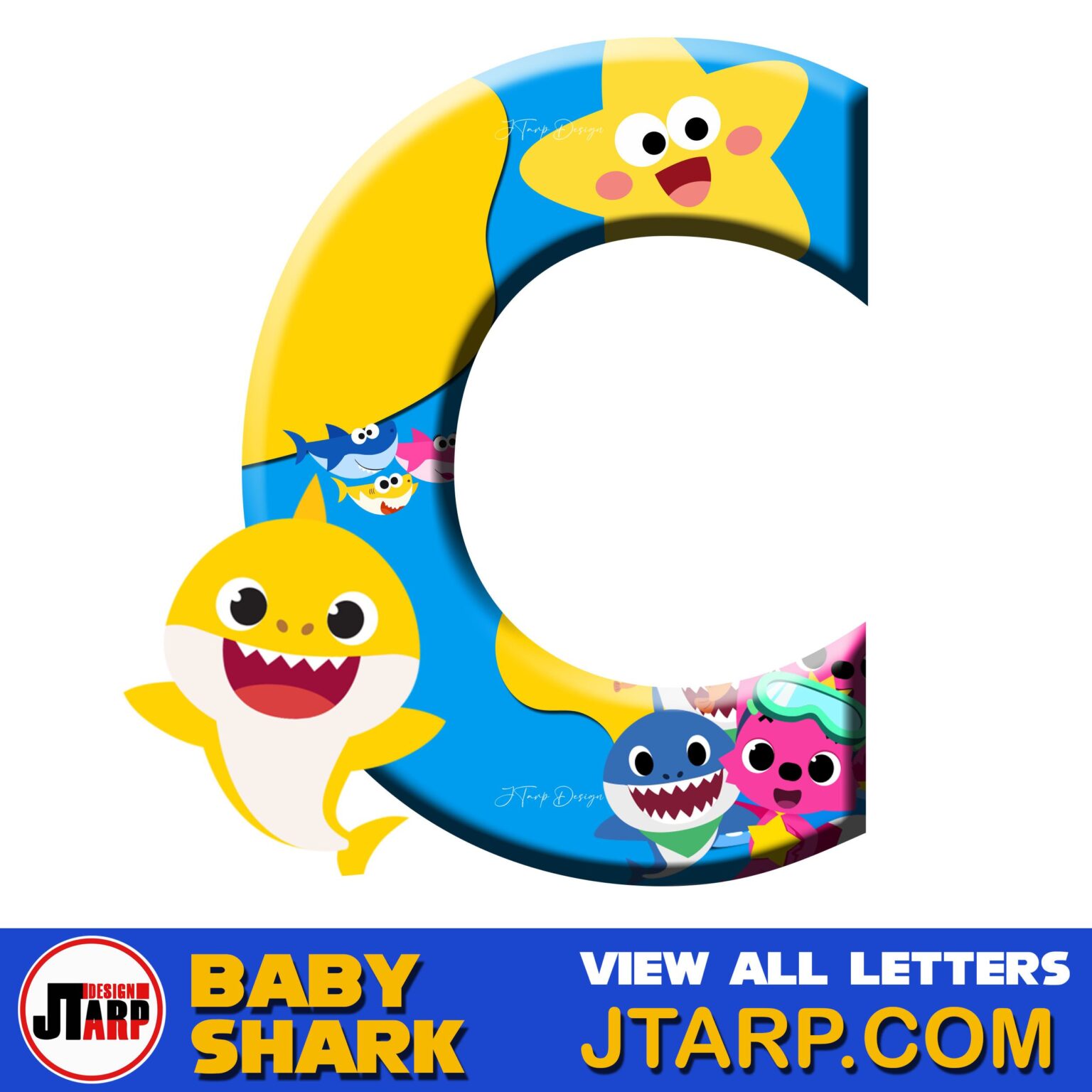 Baby Shark Printable Letter A To Z