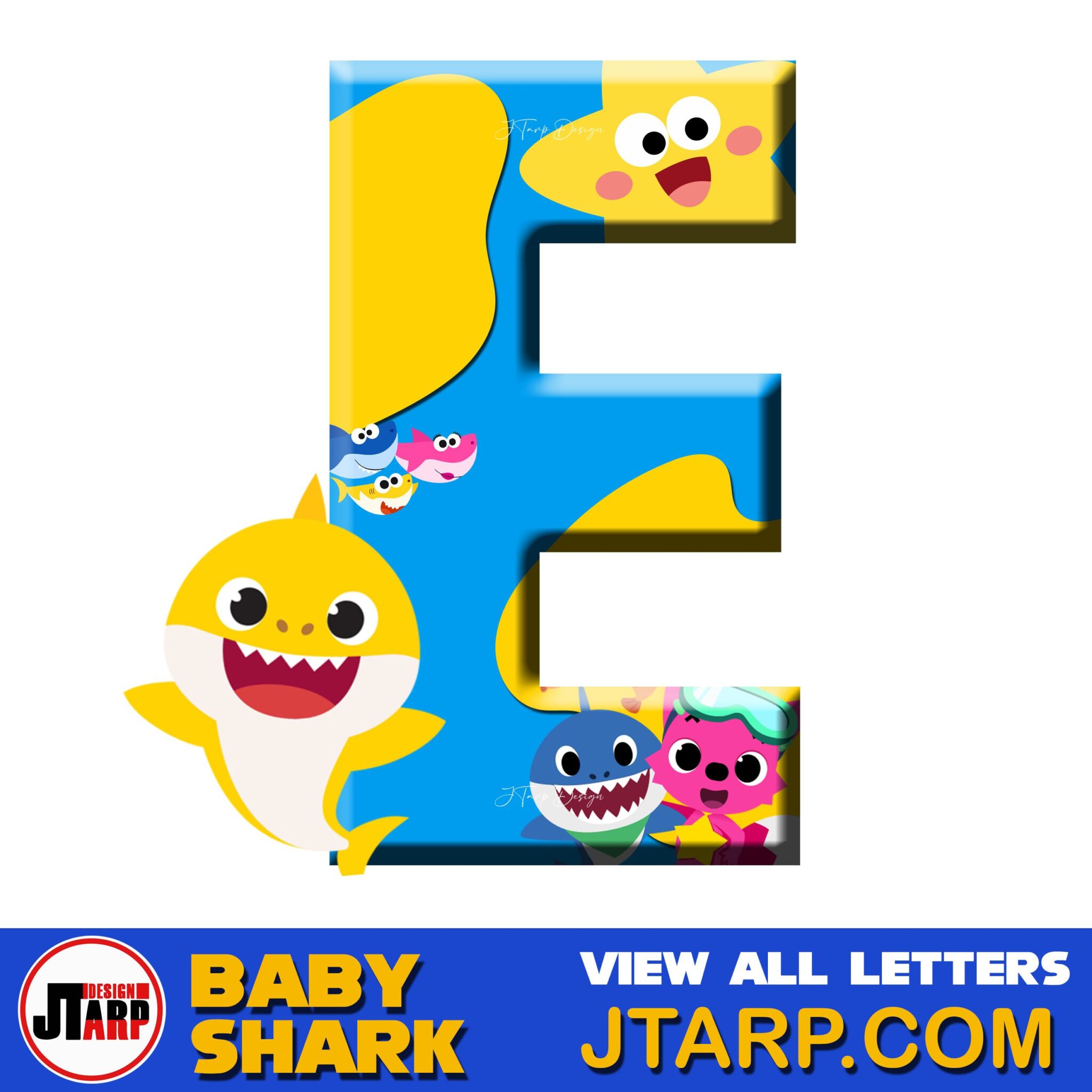 Baby Shark Printable Letter A to Z