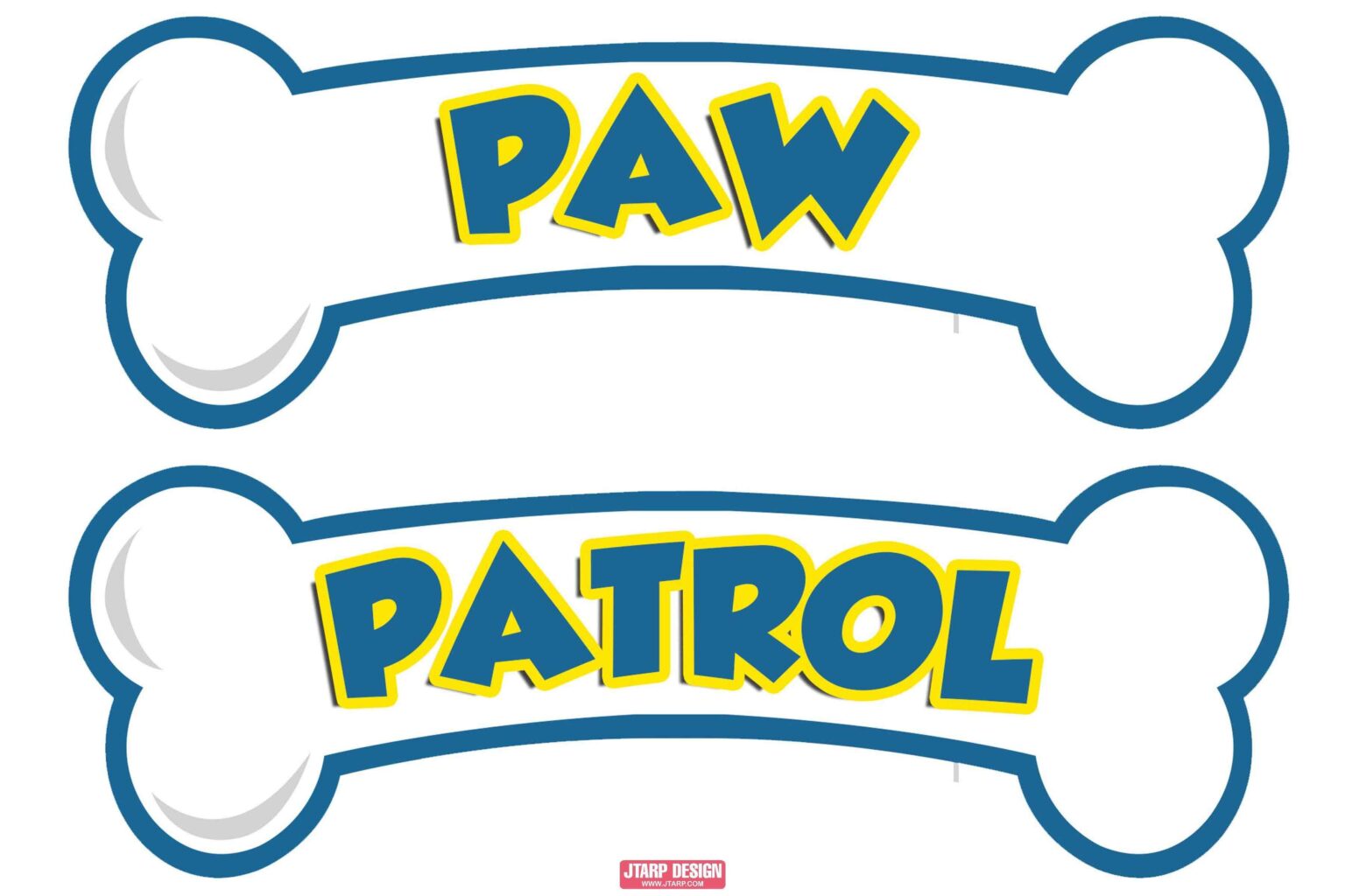 Paw Patrol Bones With Text Free Download