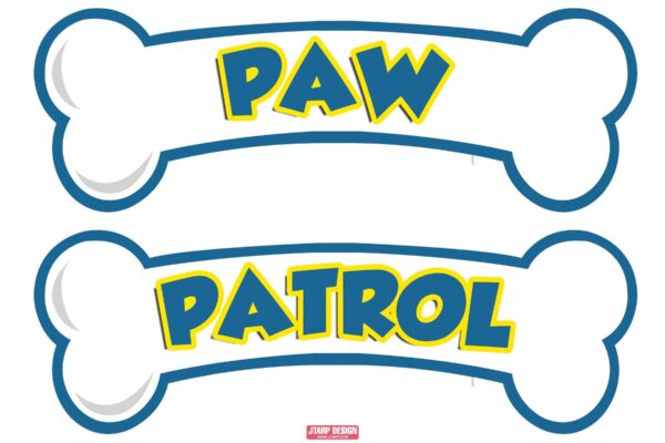 paw patrol bone svg free