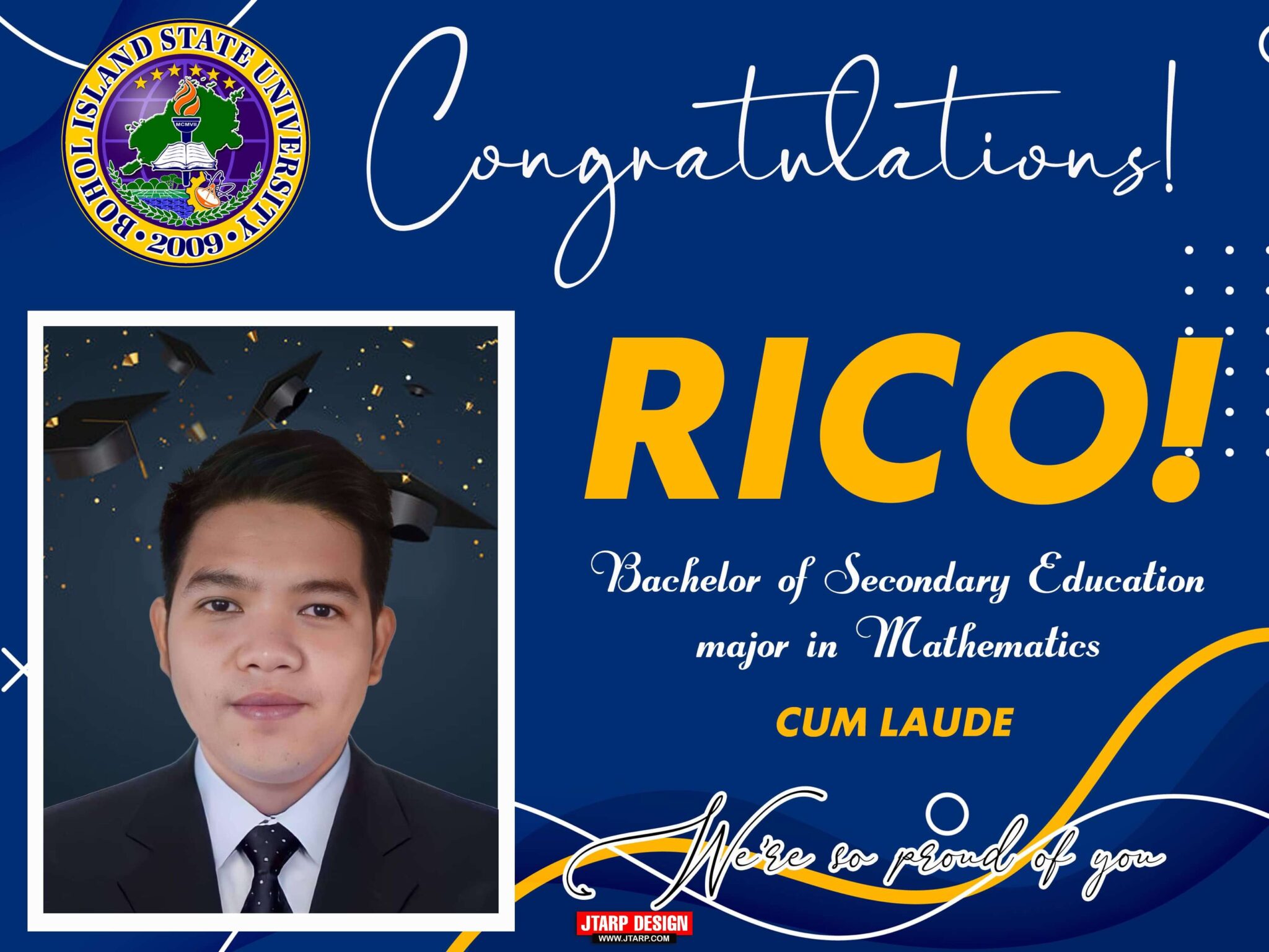 Congratulations Rico: Bs Secondary Education