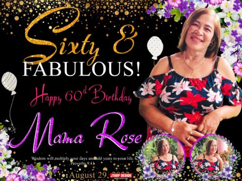 4×3 Sixty and Fabulous Happy 60th Birthday Mama Rose 9×16 Sixty and ...