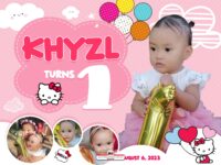 Khyzl Hello Kitty 1st Birthday Tarpaulin Design