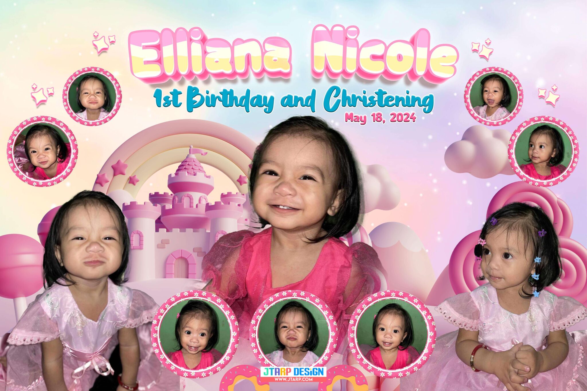 Elliana Nicole’s 1st Birthday and Christening Candyland Theme